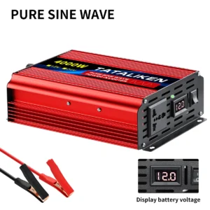 Pure Sine Wave Inverter 1000W-4000W DC 12V and 24V to AC 220V 50hz Power Inverter Charger  Adapter Universal Socket - AliExpress 34 - Color Name : 12V 4000W  220V