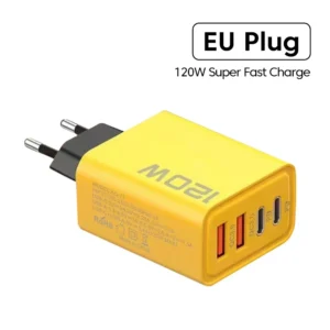 4 Ports USB C PD Charger Quick Charge 3.0 Type C USB Phone Chargers Fast Charging Adapter For iPhone 16 15 Samsung Xiaomi Huawei - AliExpress 202192403 - Plug Type : EU Yellow