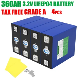 3.2V 360Ah LiFePO4 Battery Lithium Iron Phosphate 10000Cycle for 12v 24v Travel Solar Campers Golf Cart Yacht  Grade A Tax Fre - AliExpress 44 - Color : 3.2V 360Ah 4pcs - Ships From : Russian Federation