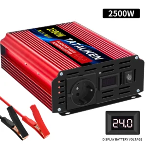 6000W/8000W/10000W EU socket 24V to AC 220V 50HZ pure sine wave inverter car power supply voltage portable converter with LED - AliExpress 34 - Color Name : 24V2500W220V50HZEU - Ships From : spain