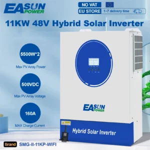 EASUN 11000W Hybrid Solar Inverter MPPT 220V 48V Max PV Input 500V 22000VA Solar Charger 160A Dual Input Support BMS With WIFI - AliExpress 13 - Color : SMG-II-11KP-48V - Ships From : france