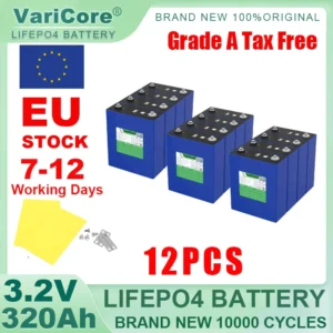 3.2V 340Ah LiFePO4 Rechargeable Battery Lithium Iron Phosphate for 12v 24v 36v 48v Travel Solar Campers Golf Cart Yacht Tax Free - AliExpress 44 - Color : 12pcs 3.2V 320Ah