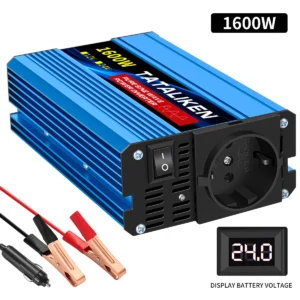 6000W/8000W/10000W EU socket 24V to AC 220V 50HZ pure sine wave inverter car power supply voltage portable converter with LED - AliExpress 34 - Color Name : 24V1600W220V50HZEU - Ships From : Poland