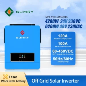 Sumry 4.2/6.2kw Hybrid Solar Inverter 24/48V Dual Output on/off Grid Pure Sine Wave 60~450V with 120A MPPT Charge Controller - AliExpress 13 - Color : 4200W 24V - Output Voltage : 220-240V - Ships From : Poland