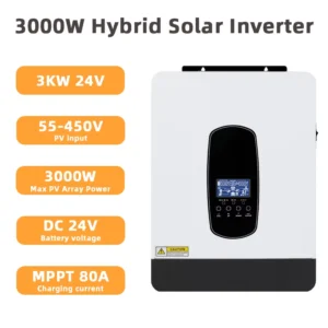 Y&H 1.8KW 3KW Hybrid Solar Inverter 12V 24V to AC230V Off Grid Inverter with 80A MPPT Solar Charger Controller - AliExpress 13 - Color : 3KW-24V BAT - Output Voltage : AC 220-240V - Ships From : GERMANY
