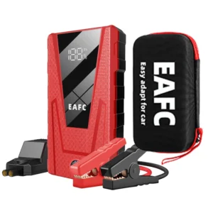 EAFC Portable 1200A Car Battery Jump Starter  Car Battery Booster Charger 12V Starting Device Emergency Booster Smart Clip - AliExpress 34 - Color : 1200A Red with box - Ships From : spain