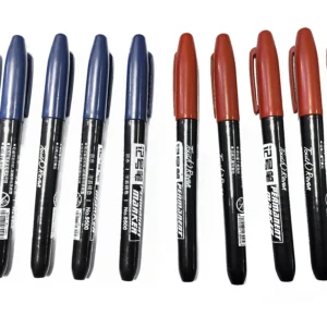 6 PCS Permanent Marker Pen Manga Drawing Markers Black Blue Red Waterproof Ink Sketch Pens Stationery Art School Supplies - AliExpress 21 - Color : 5 Blue 5 Red