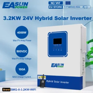 Easun 6.2KW 4KW 3.2KW 2KW Hybrid Solar inverter 12V 24V 48V MPPT Off Grid Pure Sine Wave120A 230v 50/60hz Solar Inverter Charger - AliExpress 13 - Color : SMG-II-3.2KW-WIFI - Ships From : Poland