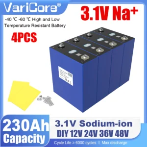 EU Stock 3.1V 230Ah Sodium-Ion Battery 2.9V Resistant low,high Temperature DIY 12v 24V Motorcycle Electric Car Travel Golf Cart - AliExpress 44 - Color : 3.1V 230Ah 4pcs - Ships From : GERMANY