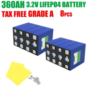 3.2V 360Ah LiFePO4 Battery Lithium Iron Phosphate 10000Cycle for 12v 24v Travel Solar Campers Golf Cart Yacht  Grade A Tax Fre - AliExpress 44 - Color : 3.2V 360Ah 8pcs - Ships From : GERMANY