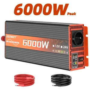 Pure Sine Wave Inverter DC 12V to AC 220V 50HZ EU Socket 6000W LED Voltmeter Converter Transformer - AliExpress 34 - Color Name : 12V 6000W 50HZ EU - Ships From : China Mainland
