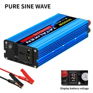 Pure Sine Wave Inverter 1000W-4000W DC 12V and 24V to AC 220V 50hz Power Inverter Charger  Adapter Universal Socket - AliExpress 34 - Color Name : 12V 3000W 220V