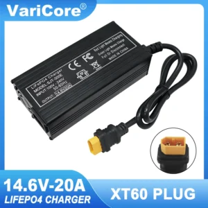 VariCore 14.6V 20A Smart Lifepo4 Battery Charger 110-220V 4S 12V High Power Charger For Lithium iron Phosphate Battery Pack - AliExpress 44 - Color : XT60 - Socket Standard : US Plug