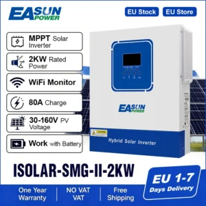 EASUN 2000W 12V Pure Sine Wave Off Grid Solar Inverter 220v Hybrid MPPT 80A PV 30V Solar Charge Controller LIfepo4 with Wifi - AliExpress 13 - Ships From : Poland