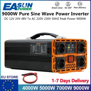 EASUN 7000W 9000W Pure Sine Wave Inverter DC 12V 24V To AC 220V Power Inverter 50HZ Car Inverter Converter For Home And RV - AliExpress 13 - Output Voltage : 9000W-48V - Ships From : PL
