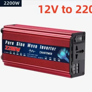 Pure Sine Wave Inverter 12V 220V 1000W 1600W 2200W 3000W 4000W 5000W 6000W 8000W DC To AC Power Converter Car Solar Inverter - Color Name : 2200W 12V 220V