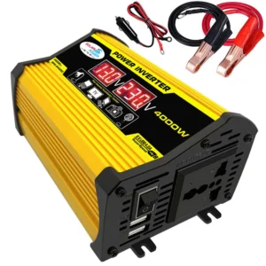 Portable Inverter Car Power Inverters DC12Volt To AC110/220Volt Transformer 4000W Modified SineWave Inverter USB Auto Inverters - AliExpress 34 - Color Name : AC220Vol