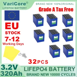 3.2V 340Ah LiFePO4 Rechargeable Battery Lithium Iron Phosphate for 12v 24v 36v 48v Travel Solar Campers Golf Cart Yacht Tax Free - AliExpress 44 - Color : 32pcs 3.2V 320Ah