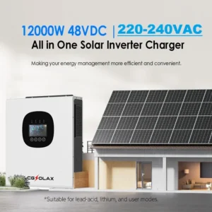 ECGSOLAX 12KW 48V Hybrid Solar Inverter 160A MPPT Pure Sine Wave Solar PV Inverter Max 500V 48V 230Vac - AliExpress 13 - Color : 12KW 48V - Ships From : france