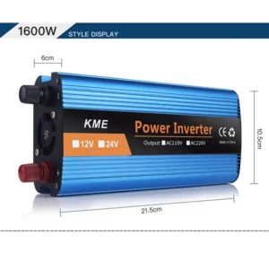 500W 1200W 1600W 2400W 12V 24V 36V 48V 60V to 220V Single Digital Display Smart Power Car Inverter Power Converter - AliExpress 13 - Color : 1600W - Output Voltage : 24V-220V