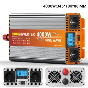 HOULI 7000W High-Power Car Inverter 12V/24V DC to 220V AC Dual EU Plug + USB Port Perfect for Outdoor Truck RV EU Warehouse - AliExpress 13 - Color : 4000W - Socket Type : Europe - Input Voltage : 24V - Output Voltage : 220V-50HZ - Ships From : spain