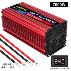 6000W/8000W/10000W EU socket 24V to AC 220V 50HZ pure sine wave inverter car power supply voltage portable converter with LED - AliExpress 34 - Color Name : 24V7000W220V50HZEU - Ships From : Poland