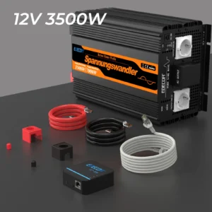 EDECOA 1500W 2000W 2500W 3500W 12V to 220V 230V Off Grid Pure Sine Wave Inverter Car Inverter Transformer Voltage Converter - AliExpress 13 - Color : 12V 3500W - Socket Type : Europe - Input Voltage : 12V - Output Voltage : 230V - Ships From : GERMANY