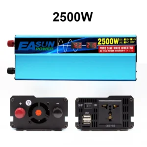 EASUN POWER Pure Sine Wave Inverter 12V 220V Power 1500w 1800w 2500w Car Inverter Buck Converter With LED Display - AliExpress 13 - Color : DX-2500W - Input Voltage : 12V 220V