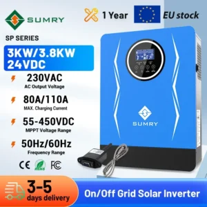 Sumry 3000w 3800w Hybrid Inverter 220/230v 24V Off Grid Solar Inverter 55-450v Mppt Solar Charger Power Home Inversor - AliExpress 13 - Color : 3000W with WIFI - Output Voltage : 220-240V - Ships From : Poland - Input Voltage : 24V