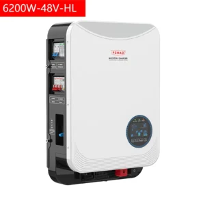 FCHAO 4.2kW 24V/6.2kW 48V Hybrid Solar Inverter, 230V AC Pure Sine Wave, 100A MPPT, Off-Grid, Battery-Less, Breaker Combiner Box - AliExpress 13 - Color : 6200W 48V-HL-wifi - Output Voltage : 220-240V - Ships From : france