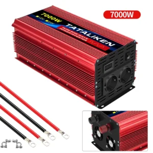 3500W/4500W/5000W/6000W Pure Sine Wave  EU Socket Car Power Inverter DC 12V to AC 220V 50HZ Voltage Converter with  Smart LCD Sc - AliExpress 13 - Color : 7000W EU - Socket Type : Europe - Color : 5000W EU - Input Voltage : 12V 50HZ - Output Voltage : 220V - Ships From : spain