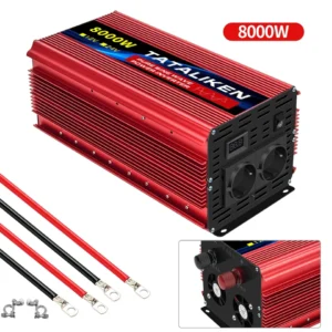 3500W/4500W/5000W/6000W Pure Sine Wave  EU Socket Car Power Inverter DC 12V to AC 220V 50HZ Voltage Converter with  Smart LCD Sc - AliExpress 13 - Color : 8000W EU - Socket Type : Europe - Color : 5000W EU - Input Voltage : 12V 50HZ - Output Voltage : 220V - Ships From : spain