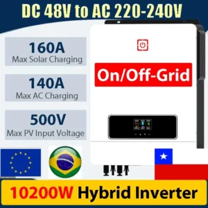 10.2KW 6.2KW 6200W 3600W Solar Hybrid Inverter with MPPT Solar Charger Controller DC 48v 24V to AC 220v 230v can no Battery work - AliExpress 13 - Color : MPS-V-MAX10.2K - Output Voltage : 110-120V - Ships From : Chile - Input Voltage : no WIFI