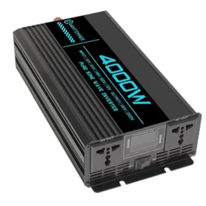 Pure Sine Wave Inverter 12V/24V 220V 1000W 2000W 3000W 4000W 5000W 6000W DC To ACPower Converter Charger LCD  Car Solar Inverter - Color Name : 12V 220V 4000W