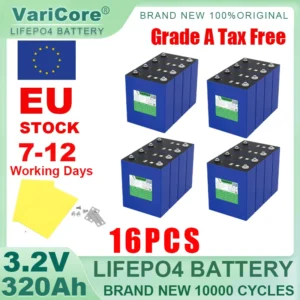 3.2V 340Ah LiFePO4 Rechargeable Battery Lithium Iron Phosphate for 12v 24v 36v 48v Travel Solar Campers Golf Cart Yacht Tax Free - AliExpress 44 - Color : 16pcs 3.2V 320Ah