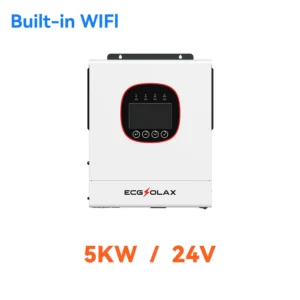 ECGSOLAX 5KW Hybrid Solar invert Pure Sine drive 24V 48V Off Grid Inverter 160A 120A Mppt Solar Controller With Built WIFI - AliExpress 13 - Color : 5000W 24V - Output Voltage : 220-240V - Ships From : france - Input Voltage : 24V