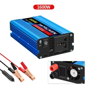 Pure Sine Wave Inverter DC 12V/24V To AC 110V/220V 1600W 2500W 3500W 4500W 5000W 6000W Portable Power Converter Universal Socket - AliExpress 13 - Color : 1600W 12V - Socket Type : Universal - Output Voltage : 220V 230V 60Hz - Ships From : Australia