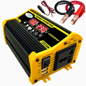 Portable Inverter Car Power Inverters DC12Volt To AC110/220Volt Transformer 4000W Modified SineWave Inverter USB Auto Inverters - AliExpress 34 - Color Name : AC110Vol