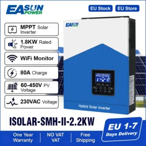 EASUN 2.2KW 12v Solar Inverter Off Grid Pure Sine Wave 220v 1800W Hybrid MPPT 80A Solar Charge Controller LIfepo4 with Wifi - AliExpress 13 - Ships From : Poland