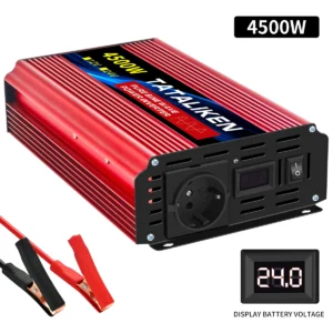 6000W/8000W/10000W EU socket 24V to AC 220V 50HZ pure sine wave inverter car power supply voltage portable converter with LED - AliExpress 34 - Color Name : 24V4500W220V50HZEU - Ships From : spain