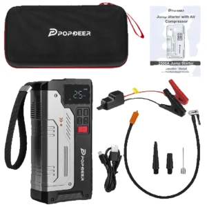 POPDEER PD-JA1 5000A Portable Car Jump Starter with Air Compressor – for 12V Cars, SUVs, Vans & Light Trucks - AliExpress 34 - Color : PD-JA1 - Ships From : france