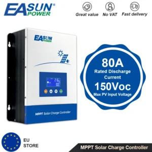 EASUN MPPT Solar Charger Controller 80A 100A 12V 24V 36V 48V Battery 150V Solar IP21 Supports Lib And RJ485 In EU Stock - AliExpress 13 - Color : MPPT-8048 - Rated Voltage : 12V 24V 36V 48V - Ships From : PL