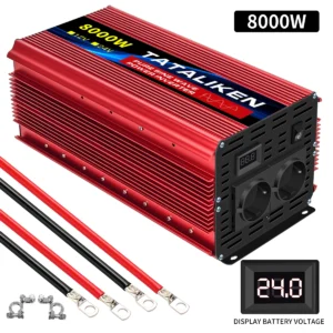 6000W/8000W/10000W EU socket 24V to AC 220V 50HZ pure sine wave inverter car power supply voltage portable converter with LED - AliExpress 34 - Color Name : 24V8000W220V50HZEU - Ships From : spain