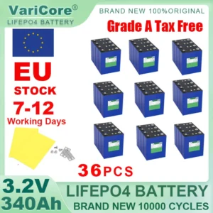 3.2V 340Ah LiFePO4 Rechargeable Battery Lithium Iron Phosphate for 12v 24v 36v 48v Travel Solar Campers Golf Cart Yacht Tax Free - AliExpress 44 - Color : 36pcs 3.2V 340Ah