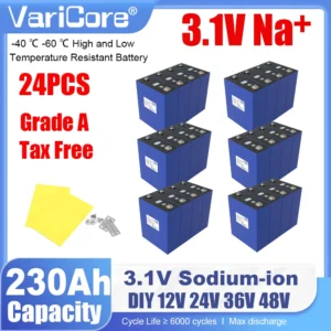 EU Stock 3.1V 230Ah Sodium-Ion Battery 2.9V Resistant low,high Temperature DIY 12v 24V Motorcycle Electric Car Travel Golf Cart - AliExpress 44 - Color : 3.1V 230Ah 24pcs - Ships From : Russian Federation