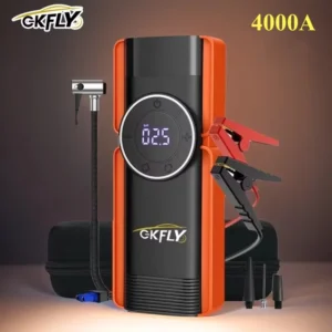 4 In 1 Car Jump Starter Pump Air Compressor 4000A Starting Device Booster 59.2Wh Power Bank 12V Digital Tire Inflator 150PSI - AliExpress 34 - Color : 4000A GG-JS-TURBO - Ships From : france