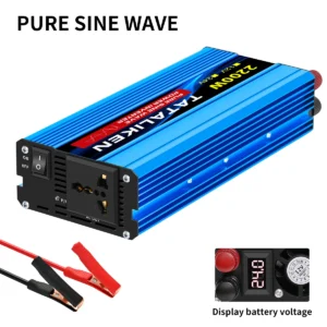 Pure Sine Wave Inverter 1000W-4000W DC 12V and 24V to AC 220V 50hz Power Inverter Charger  Adapter Universal Socket - AliExpress 34 - Color Name : 24V2200W 220V
