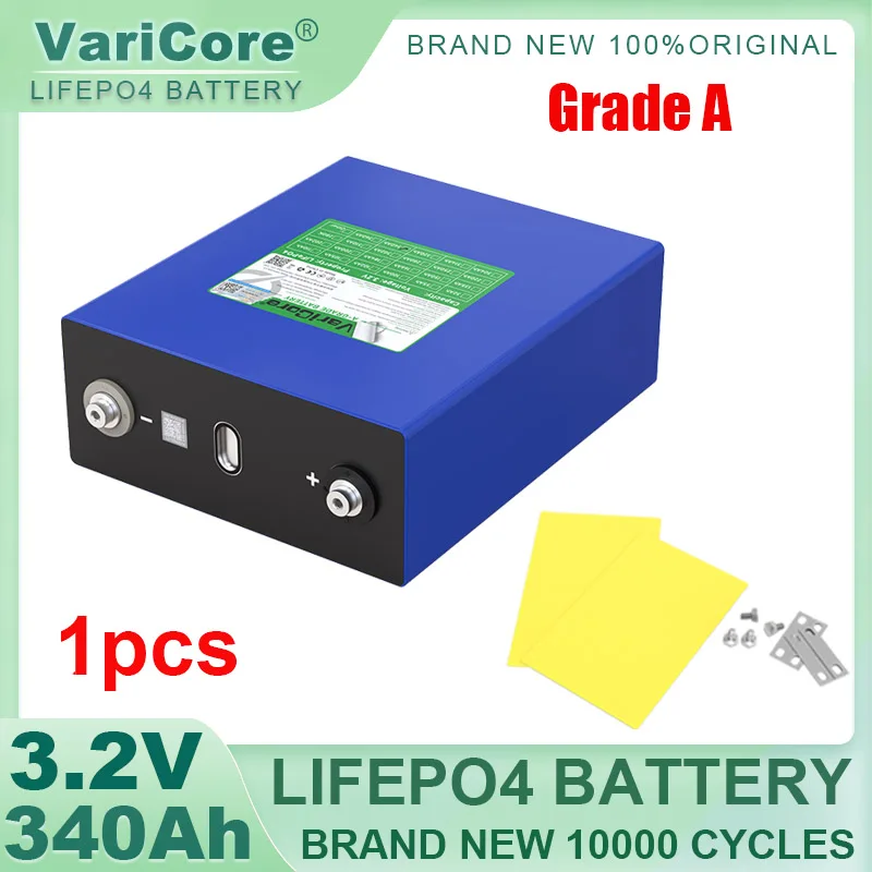 3.2V 340Ah LiFePO4 Rechargeable Battery Lithium Iron Phosphate for 12v 24v 36v 48v Travel Solar Campers Golf Cart Yacht Tax Free - AliExpress 44 - Color : 1pcs 3.2V 340Ah