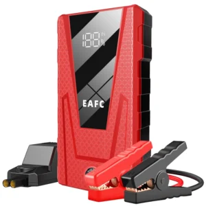 EAFC Portable 1200A Car Battery Jump Starter  Car Battery Booster Charger 12V Starting Device Emergency Booster Smart Clip - AliExpress 34 - Color : 1200A Red - Ships From : Poland