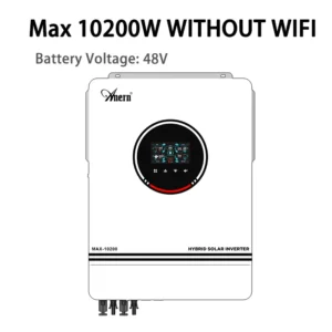 Anern 10.2KW/6.2KW Solar Hybrid Inverter Build-in MPPT 160A 24V/48V Solar Battery Charge Controller BMS Pure Sine Wave Inverter - AliExpress 13 - Color : 10.2KW NO WIFI 48V - Output Voltage : 220-240V - Ships From : Poland